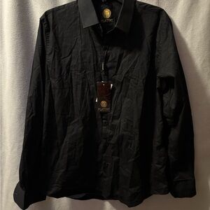 Platini Black Button-Up Shirt